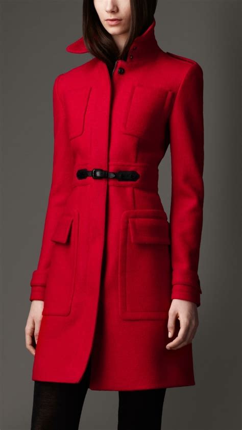 manteau burberry femme rouge|Trench.